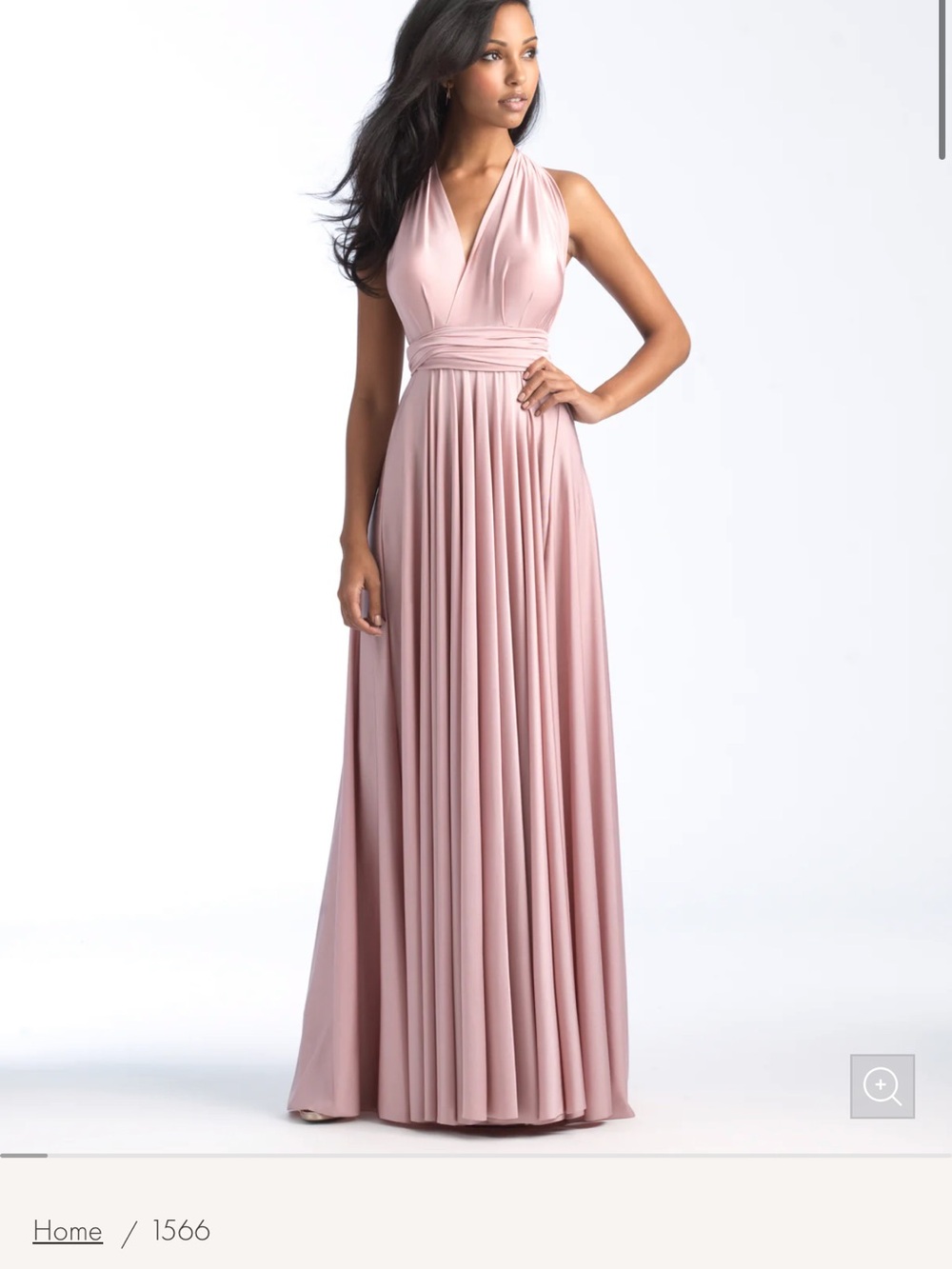 Allure Bridals Blush Pink Maxi Gown